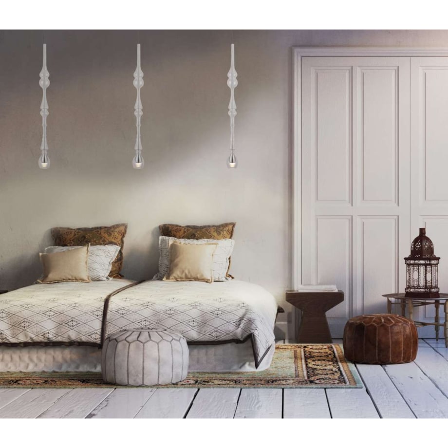 LAMPA wisząca MURANO D P0248 Maxlight szklana OPRAWA sopel LED 3W 3000K zwis sopel