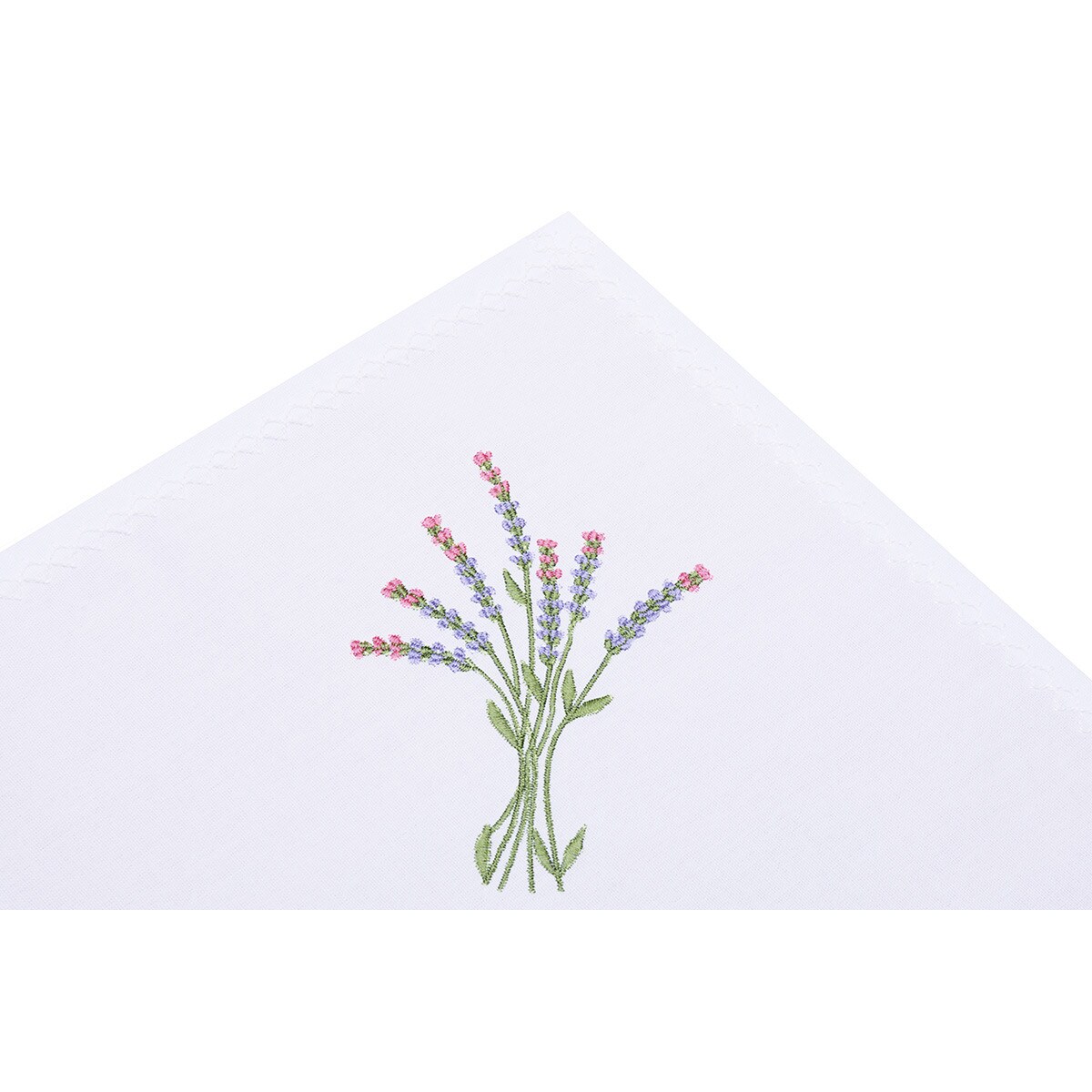 Konsimo LAVANDI Serwetka plamoodporna, biały/zielony/czerwony/fioletowy