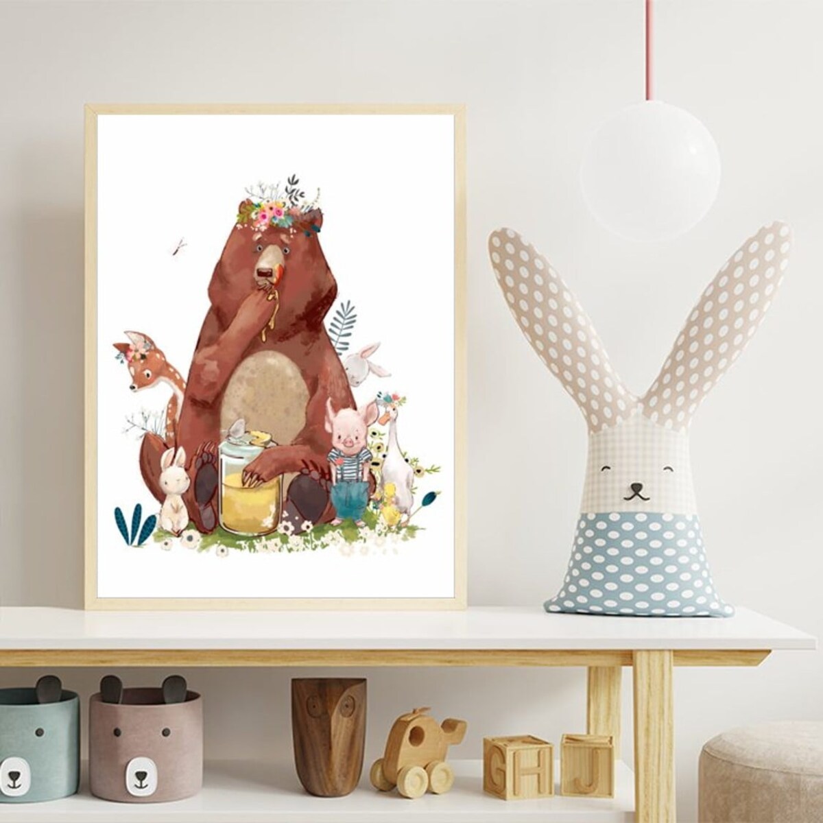 Poster Story, Plakat, Obraz - Leśne Zwierzątka, wymiary 50 x 70 cm