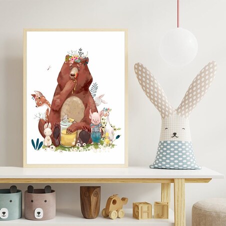 Poster Story, Plakat, Obraz - Leśne Zwierzątka, wymiary 50 x 70 cm