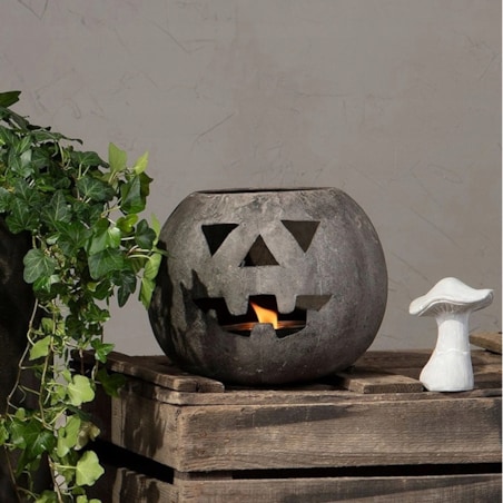 LAMPION DYNIA LOFT NA HALLOWEEN JESIEŃ METALOWY DUŻY 22cm DO SALONU DOMU
