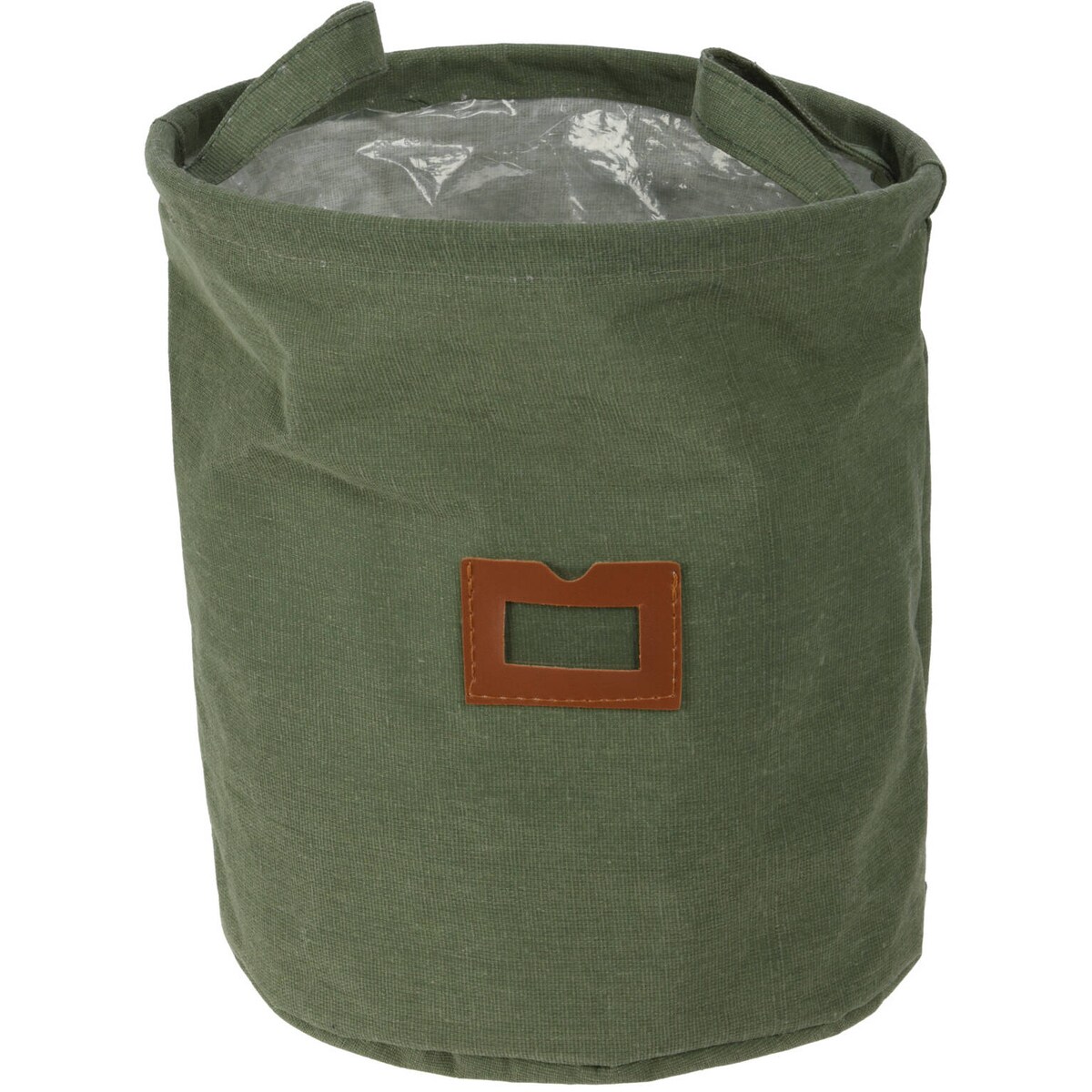 Kosz materiałowy z okienkiem oraz uchwytami, Ø 24 cm