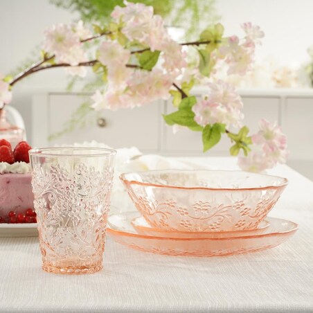 VILLA ITALIA Szklanka wysoka różowa 320 ml MURIEL