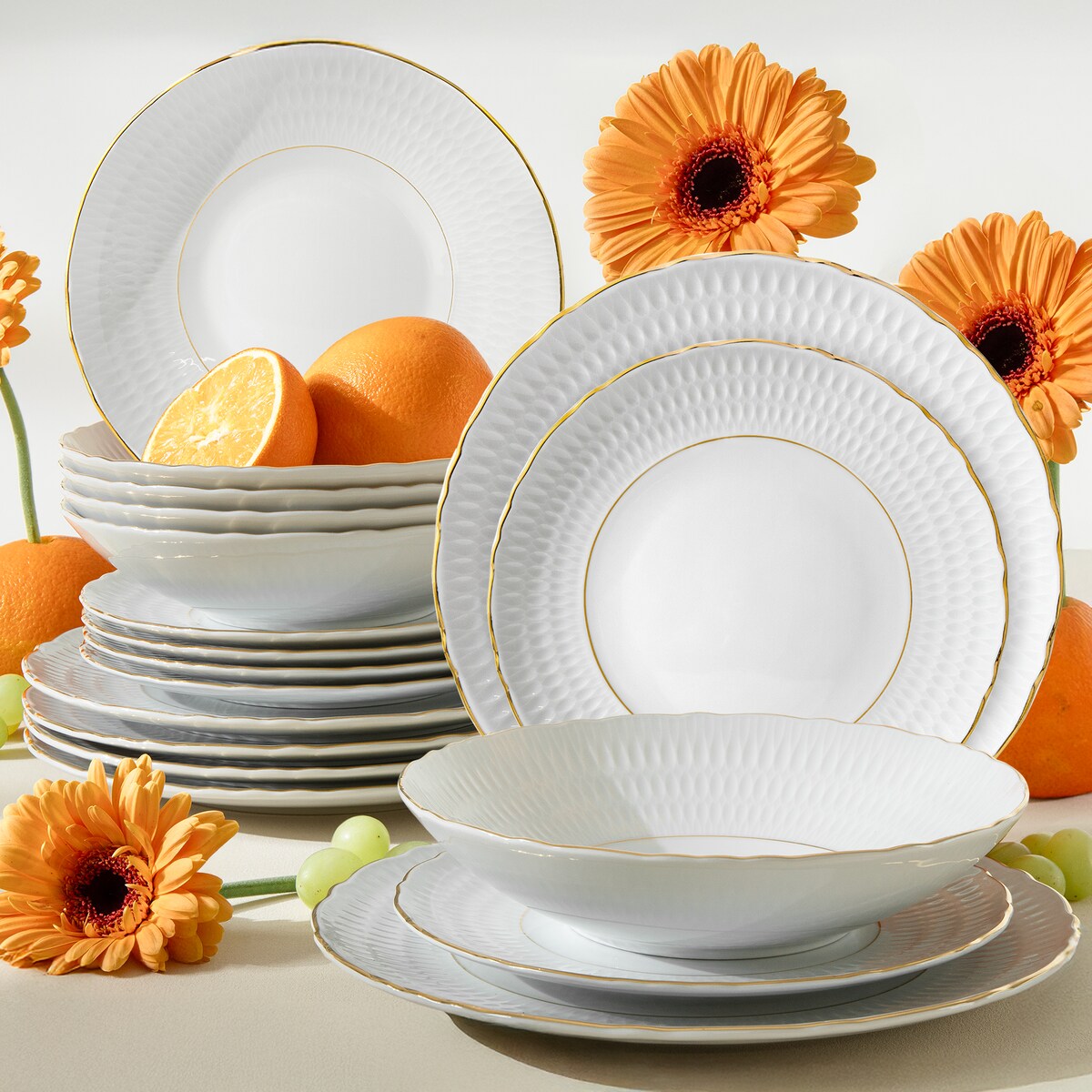 Konsimo SOFIA Zestaw obiadowy 6 os. (18 el.)