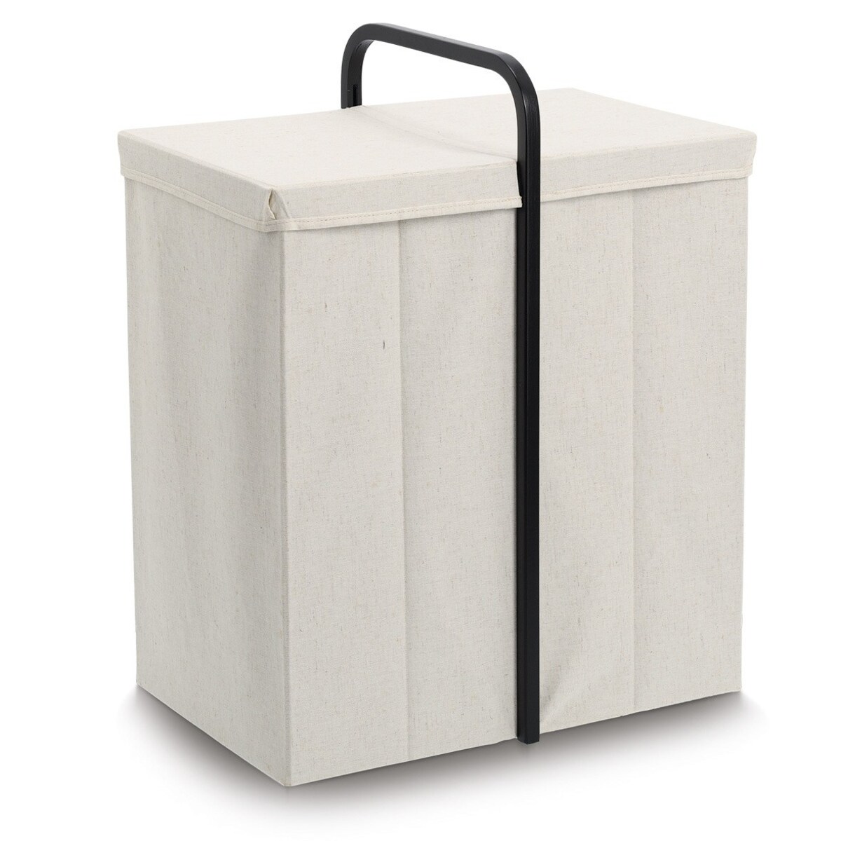 Kosz na pranie składany 65x51,5x35,5 cm GOLCHI beżowy
