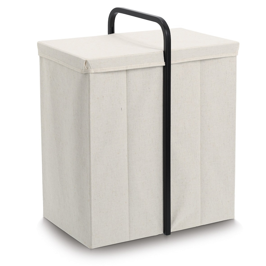 Kosz na pranie składany 65x51,5x35,5 cm GOLCHI beżowy