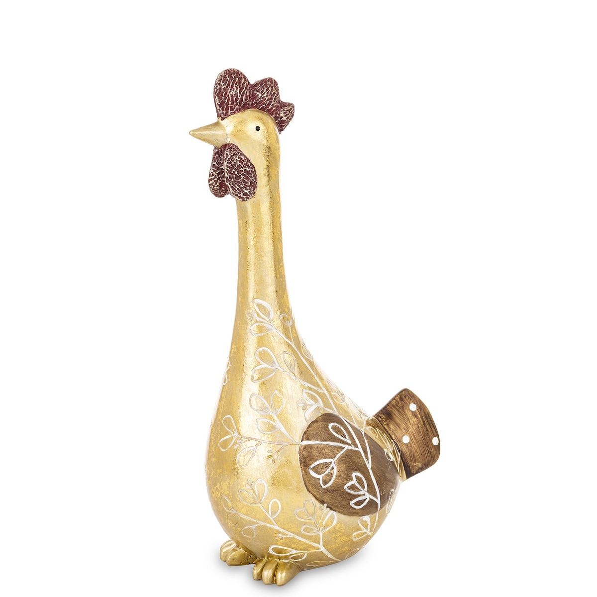 Dekoracja - kura 29x11x15 cm KURKA-3 Złotopiórka medium