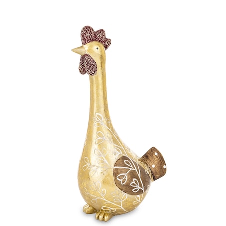 Dekoracja - kura 29x11x15 cm KURKA-3 Złotopiórka medium