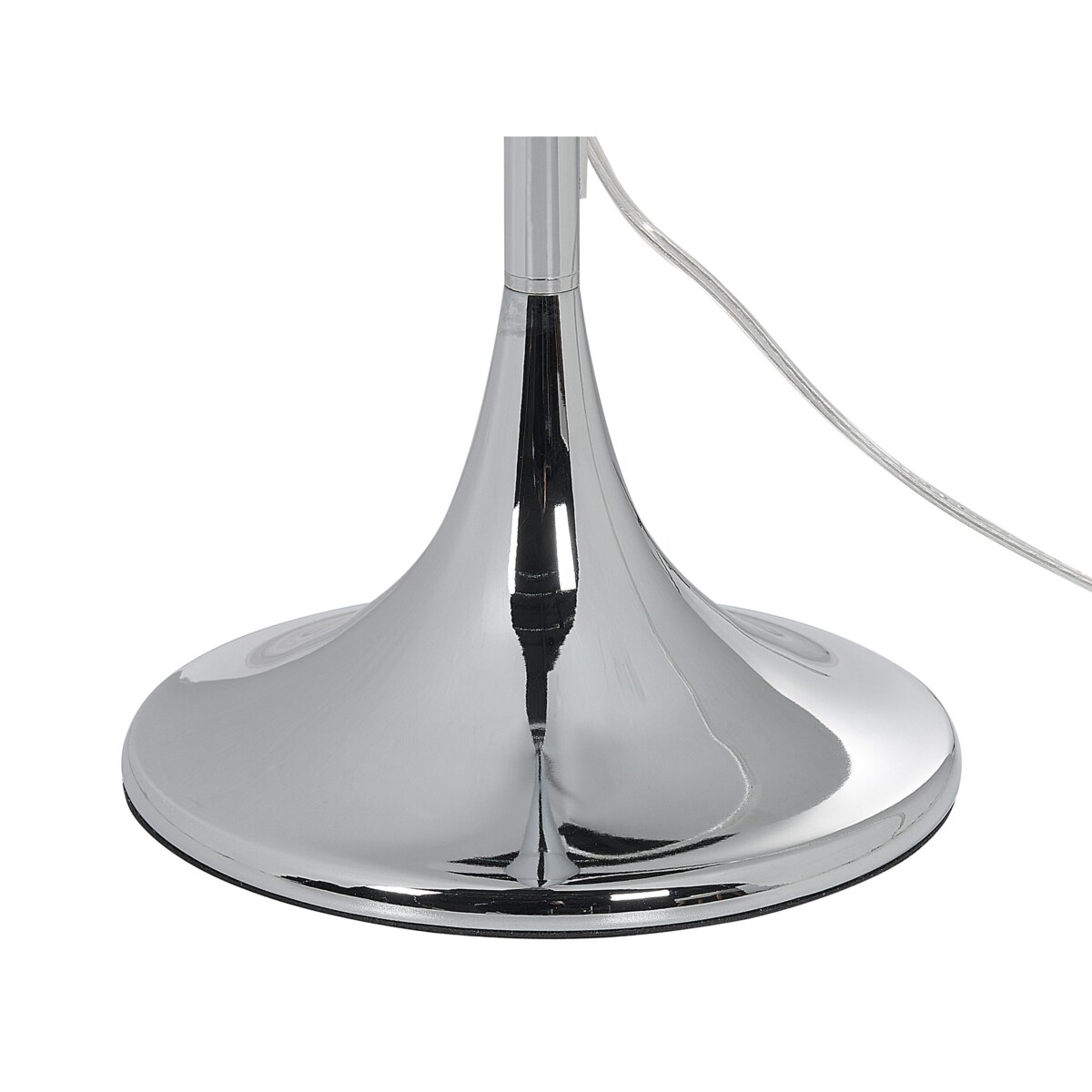 Lampa podłogowa metalowa biała EVANS