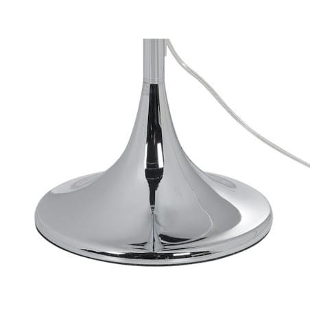 Lampa podłogowa metalowa biała EVANS