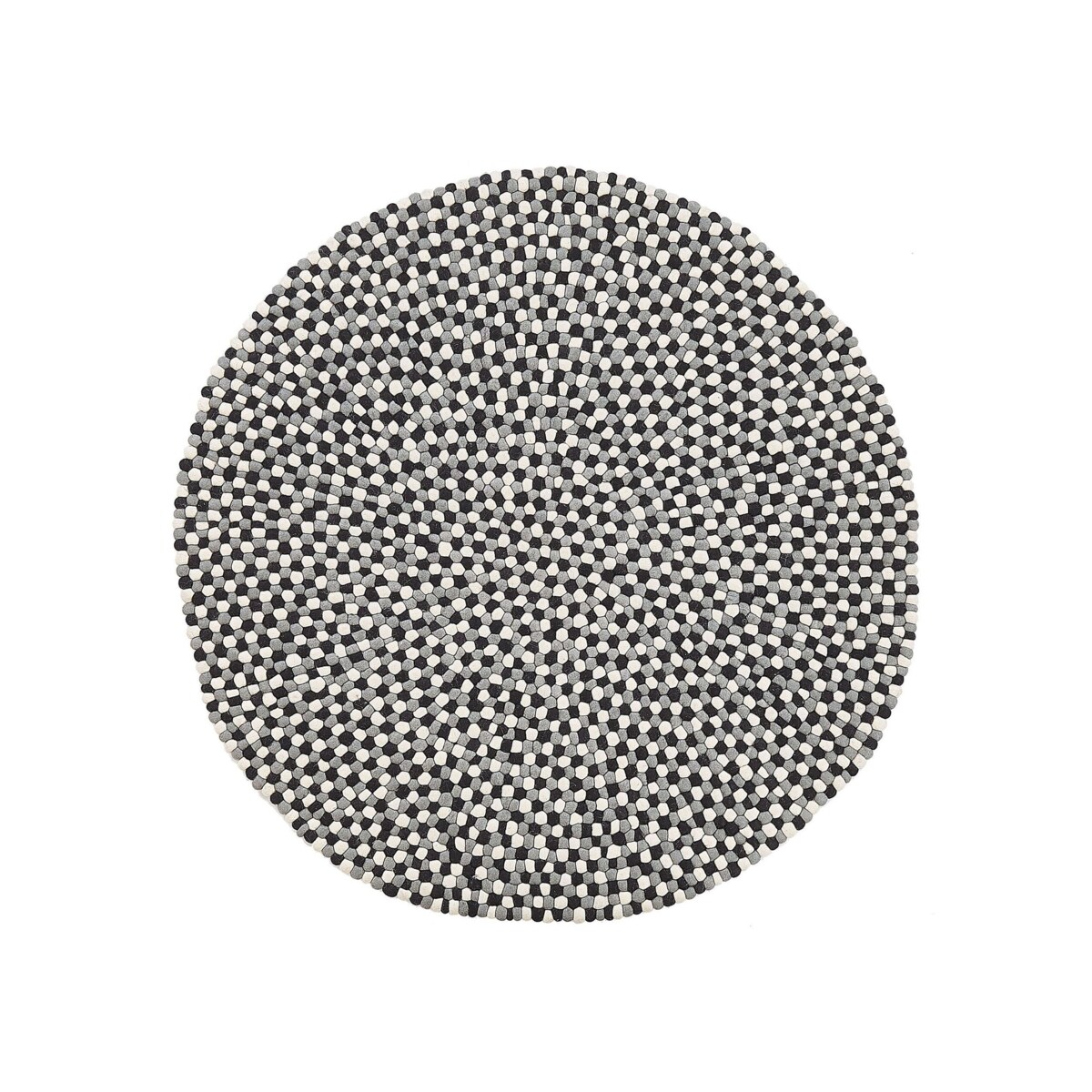 Dywan okrągły z filcowych kulek ø 140 cm wielokolorowy PENEK