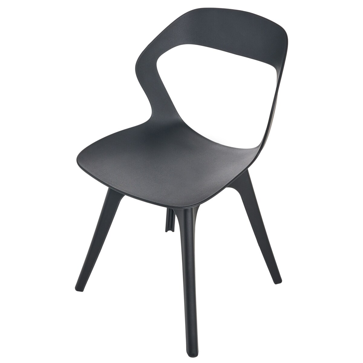 Zestaw 4 krzeseł ogrodowych LACHANIA Czarny