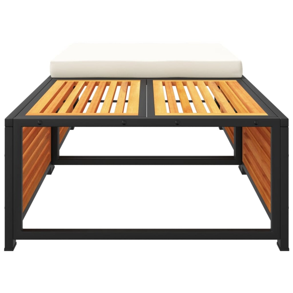 vidaXL Stolik ogrodowy ze stołkiem lite drewno akacjowe