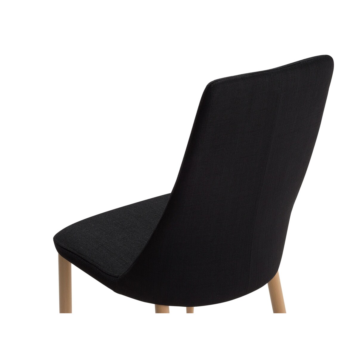 Zestaw 2 krzeseł do jadalni czarny CLAYTON