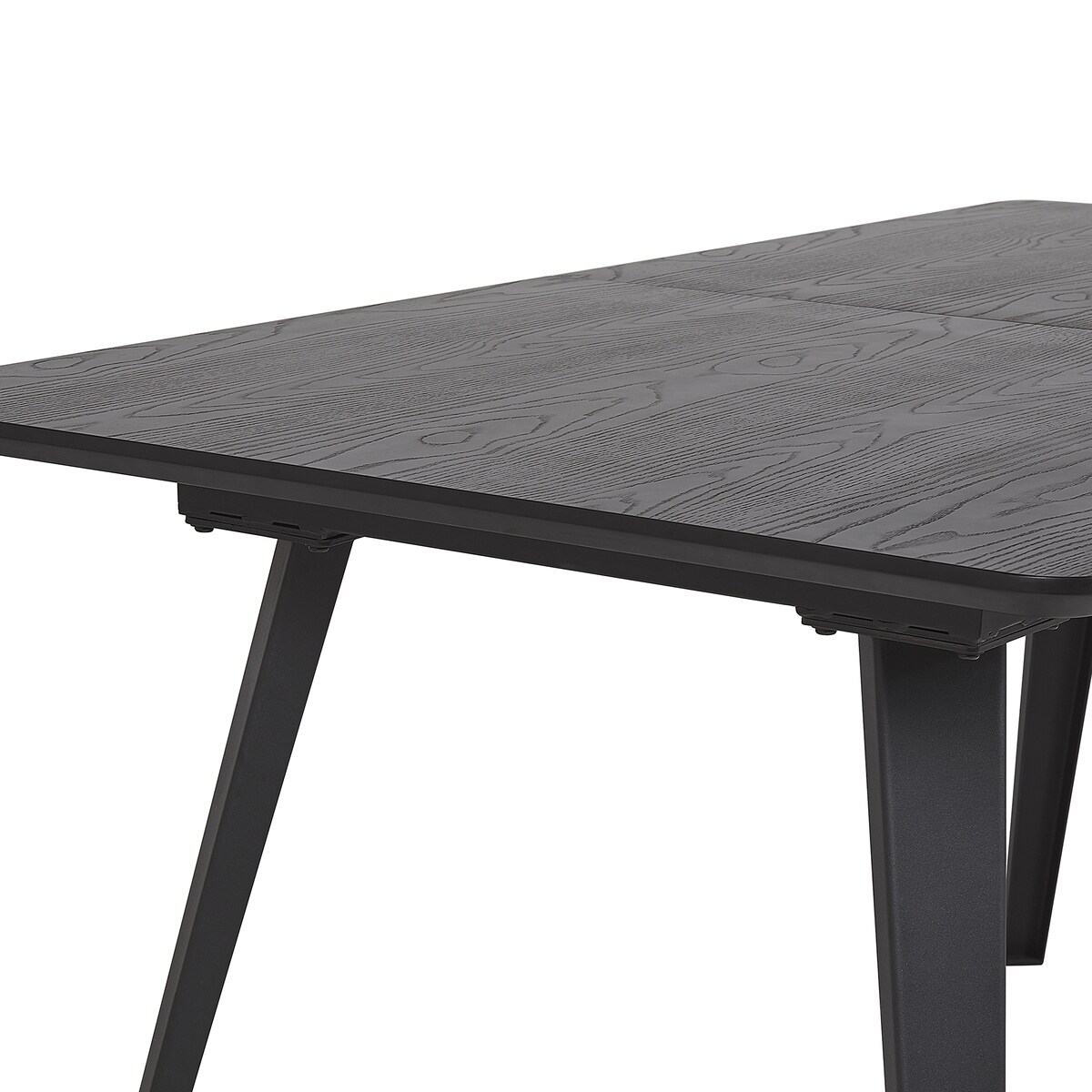 Stół do jadalni rozkładany IRVINGTON Czarny 160/200 cm 90 cm