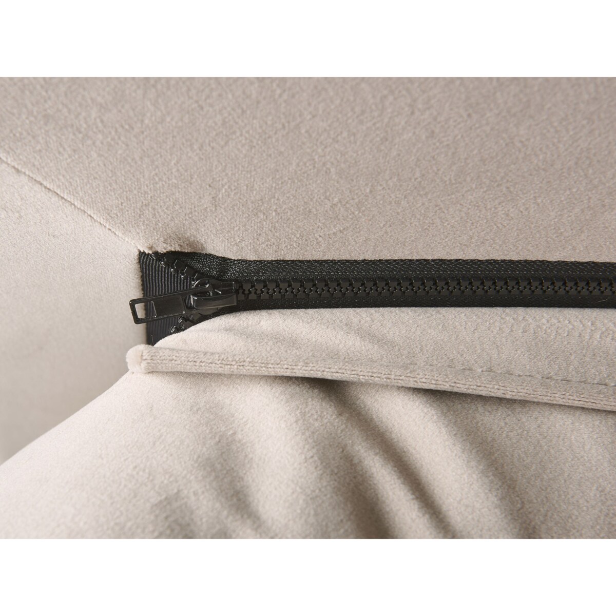 Łóżko wodne Welur BAJONNA 160 x 200 cm Beżowoszary