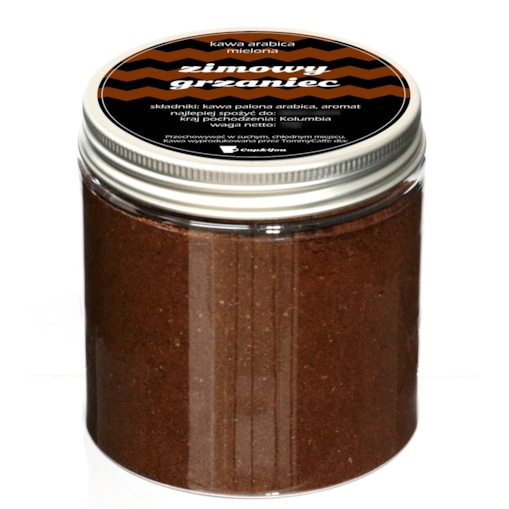 Kawa aromatyzowana smak ZIMOWY GRZANIEC mielona PREMIUM ARABICA 200g na prezent upominek dla kobiety mężczyzny faceta mamy taty żony męża