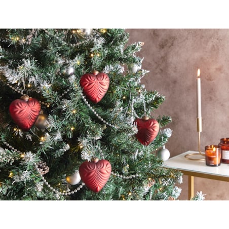 Zestaw 8 bombek FERIABLE Szkło Czerwony