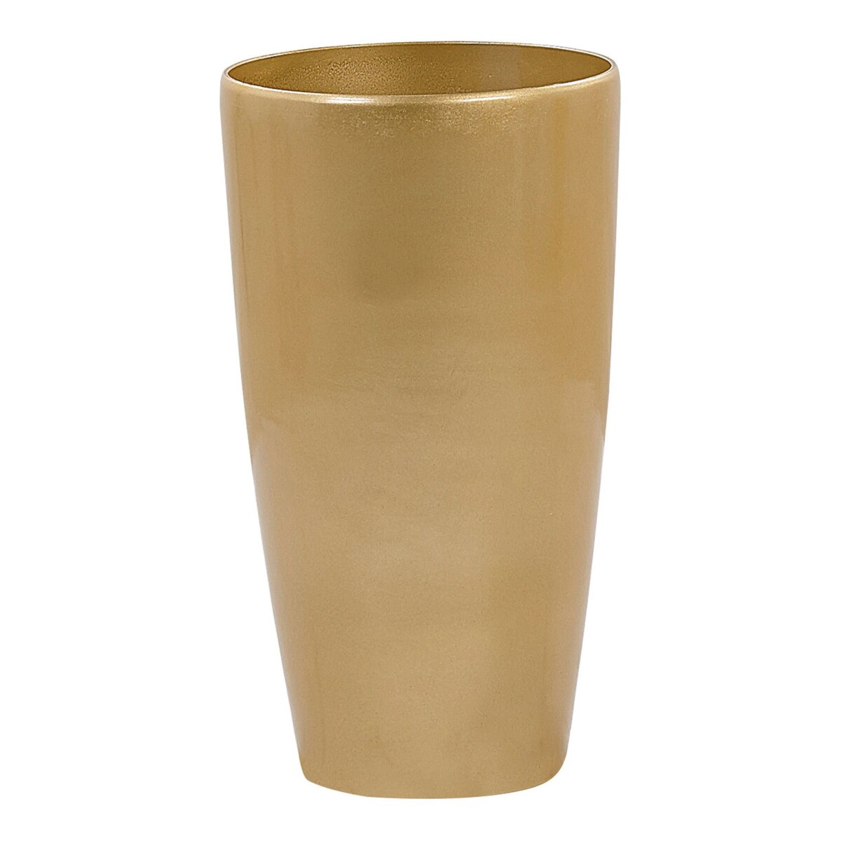 Zestaw 2 doniczek TSERIA Kamień 32 cm Złoty