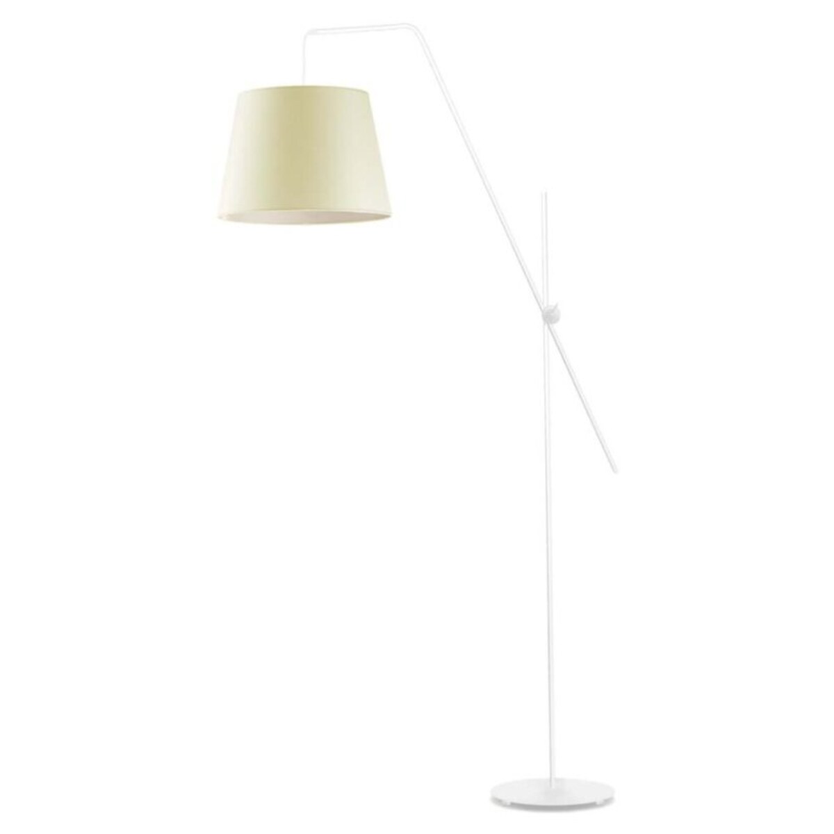 Lampa stojąca podłogowa przegubowa regulowana z abażurem stożek MODERN