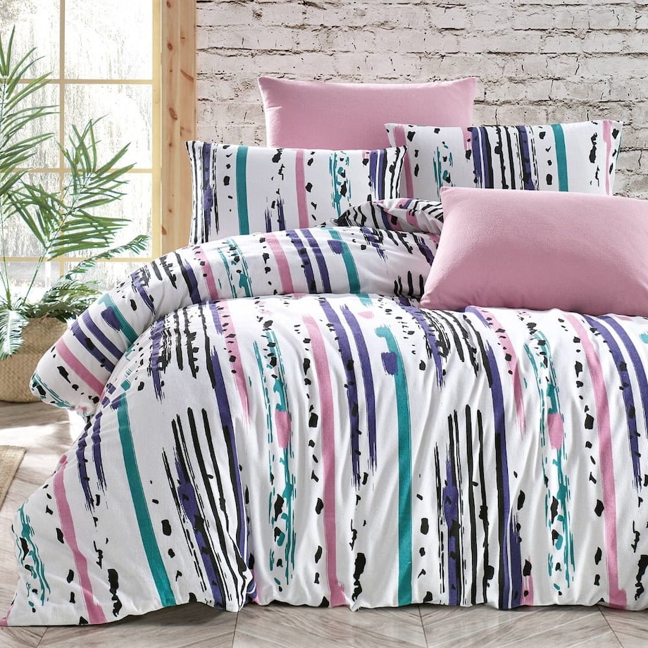 Pościel bawełniana 200x220 Cottonlove Exclusive Azurit Pink