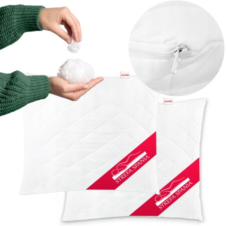 PODUSZKA 2PACK 70X80 STREFA SPANIA ANTYALERGICZNA ZAMEK POLSKA