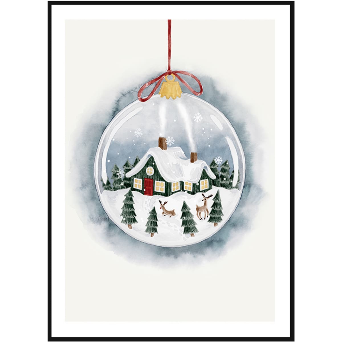 Poster Story, Plakat, Obraz - Świąteczna Bombka, wymiary 30 x 42 cm