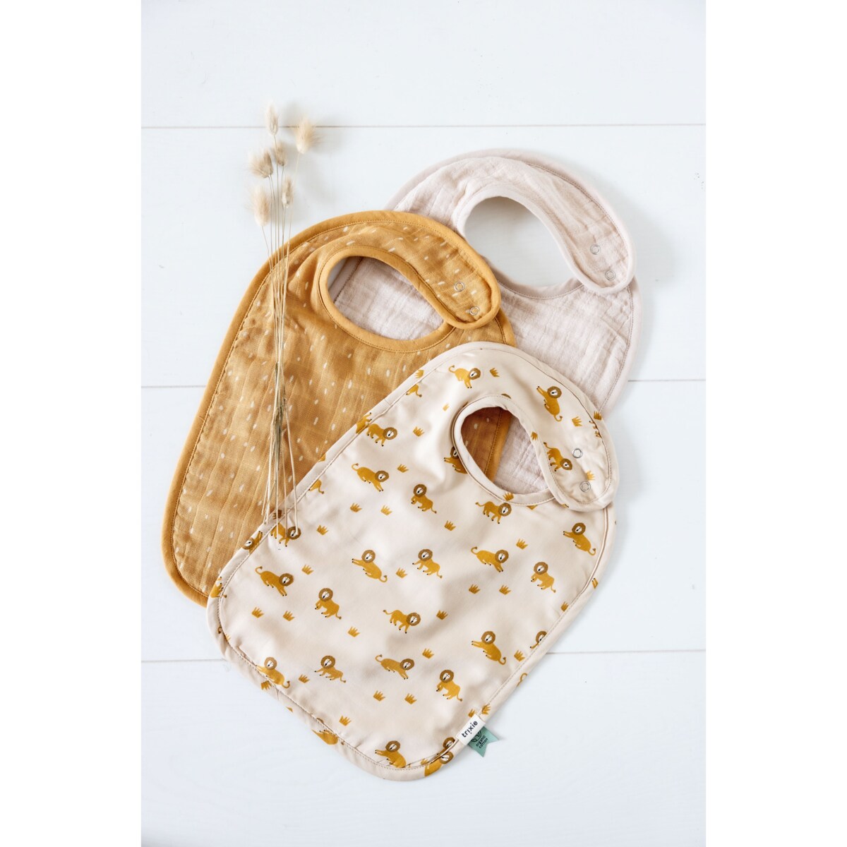 Zestaw śliniaków 3-pack - Lively Lion Trixie Baby