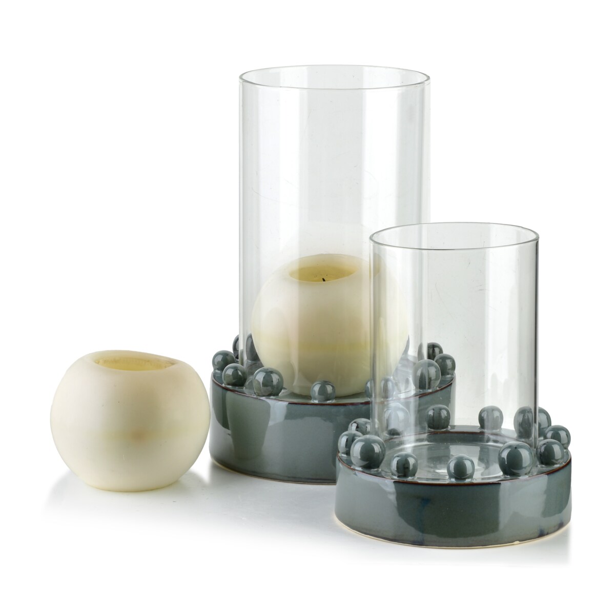 EVAM BLUE Świecznik XL 20x20x30cm