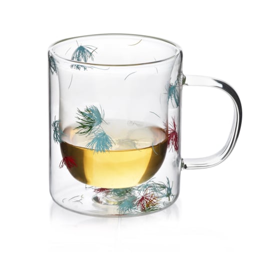 kubek peter flowers szkło borokrzemowe 400 ml kwiaty 8,5x12,5x11 cm