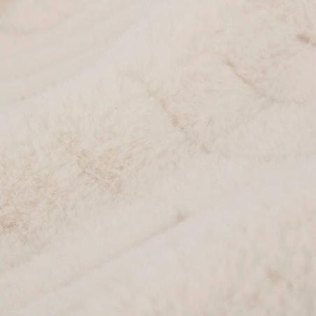 Poduszka pluszowa, futrzana, kremowa, 45x45 cm, Arka