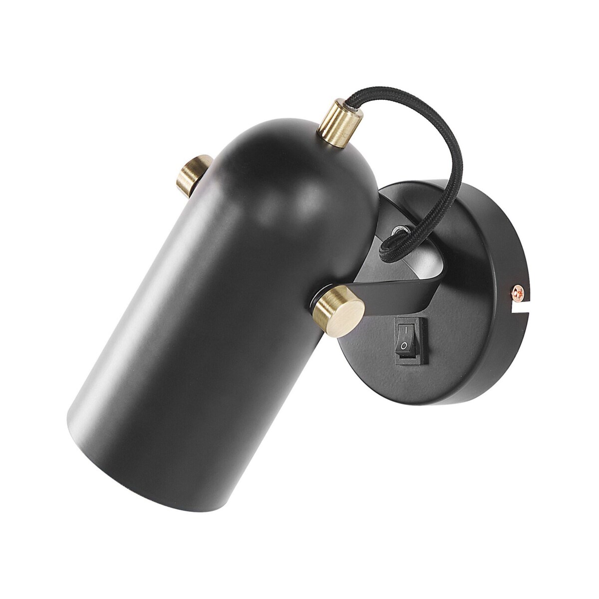 Lampa spot metalowa czarna TYRIA