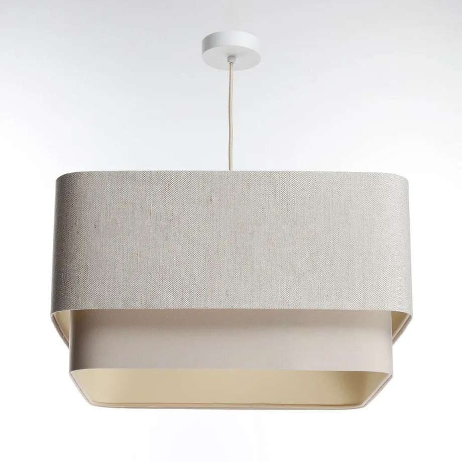 Lampa wisząca KWADRO DUO 002 51x47cm kremowa