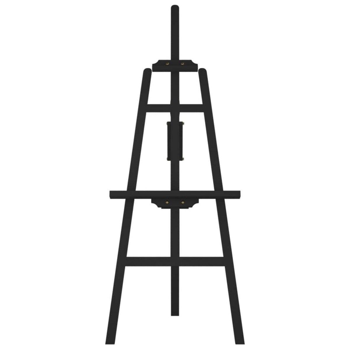 vidaXL Sztaluga malarska, czarna, 53,5x95x127 cm lite drewno sosnowe