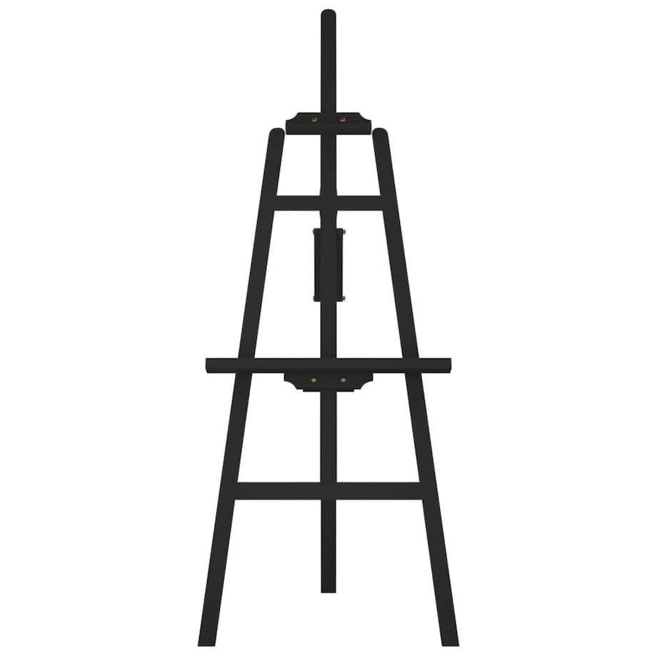 vidaXL Sztaluga malarska, czarna, 53,5x95x127 cm lite drewno sosnowe