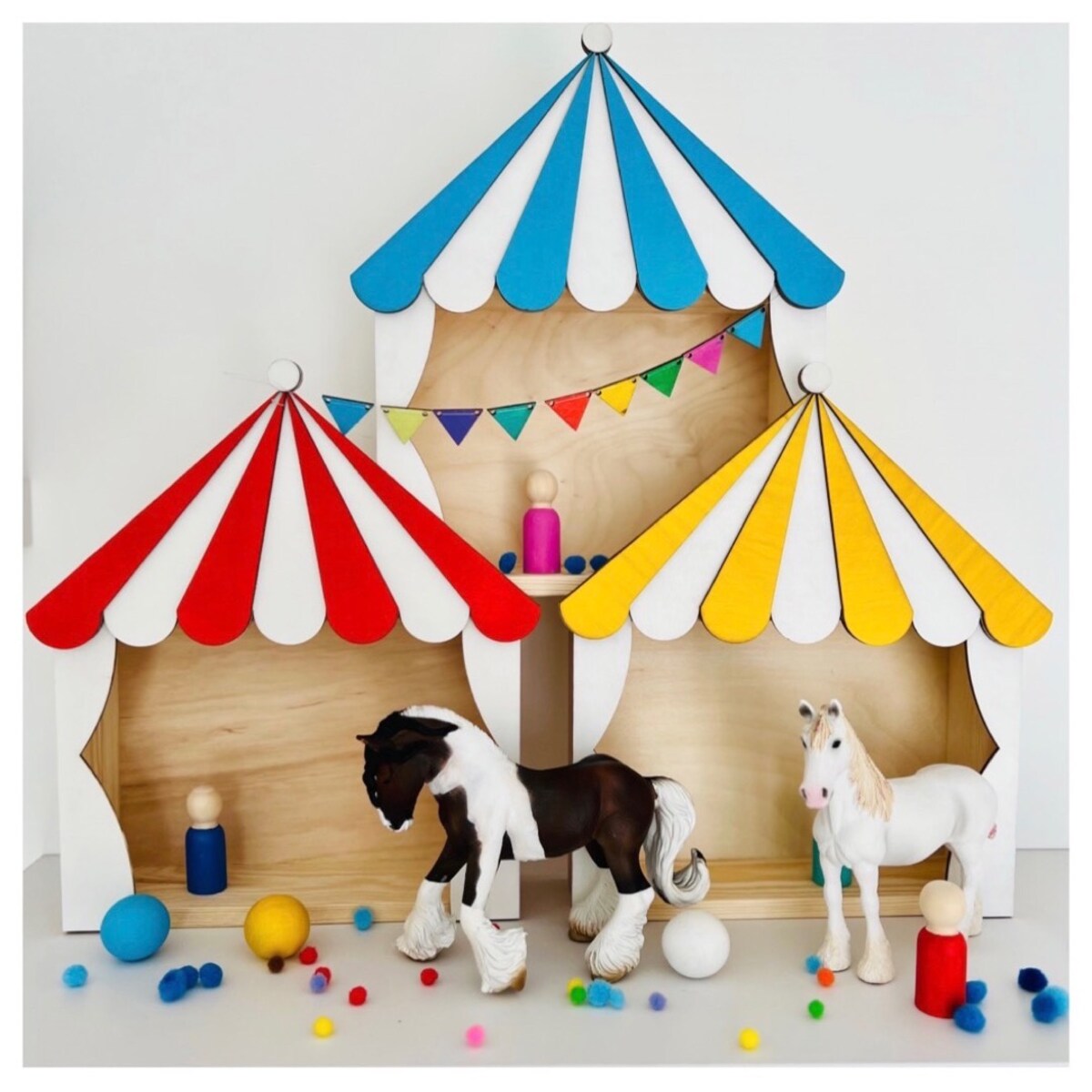 Cyrkowa półka KUBUKU żółta