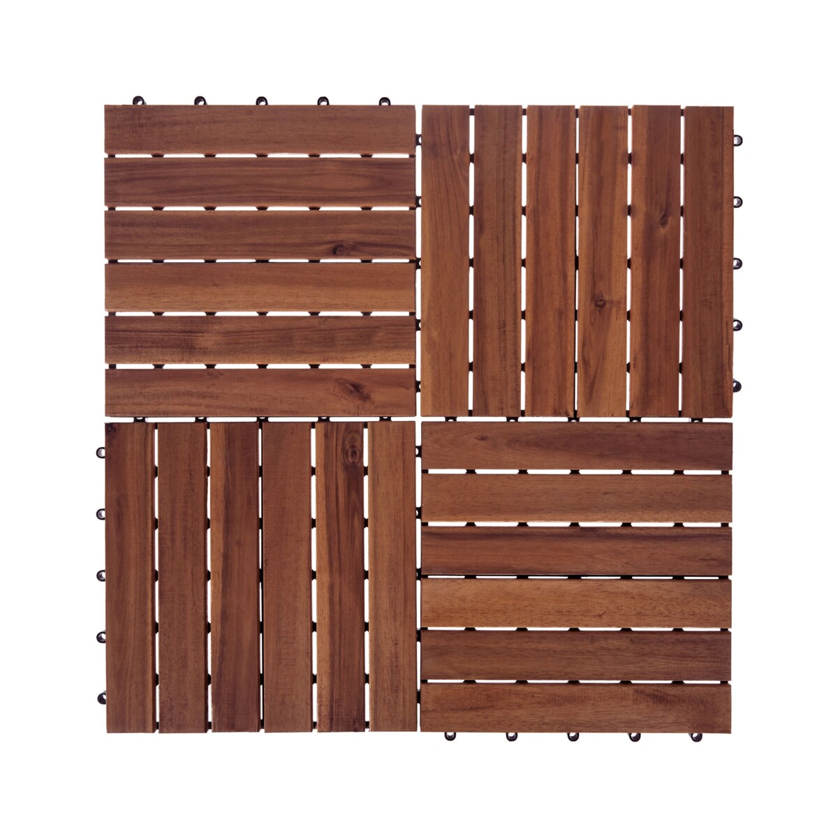 Płytki tarasowe ACCETTURA Certyfikowane drewno akacjowe Brązowy