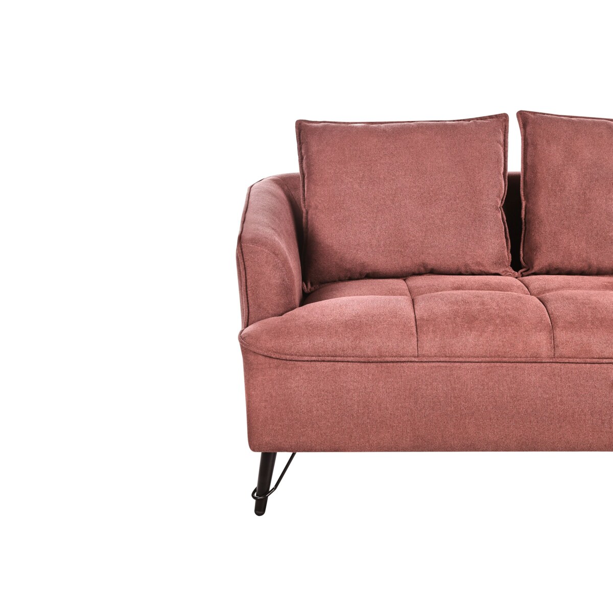 Sofa 2-osobowa burgundowa HOBRO