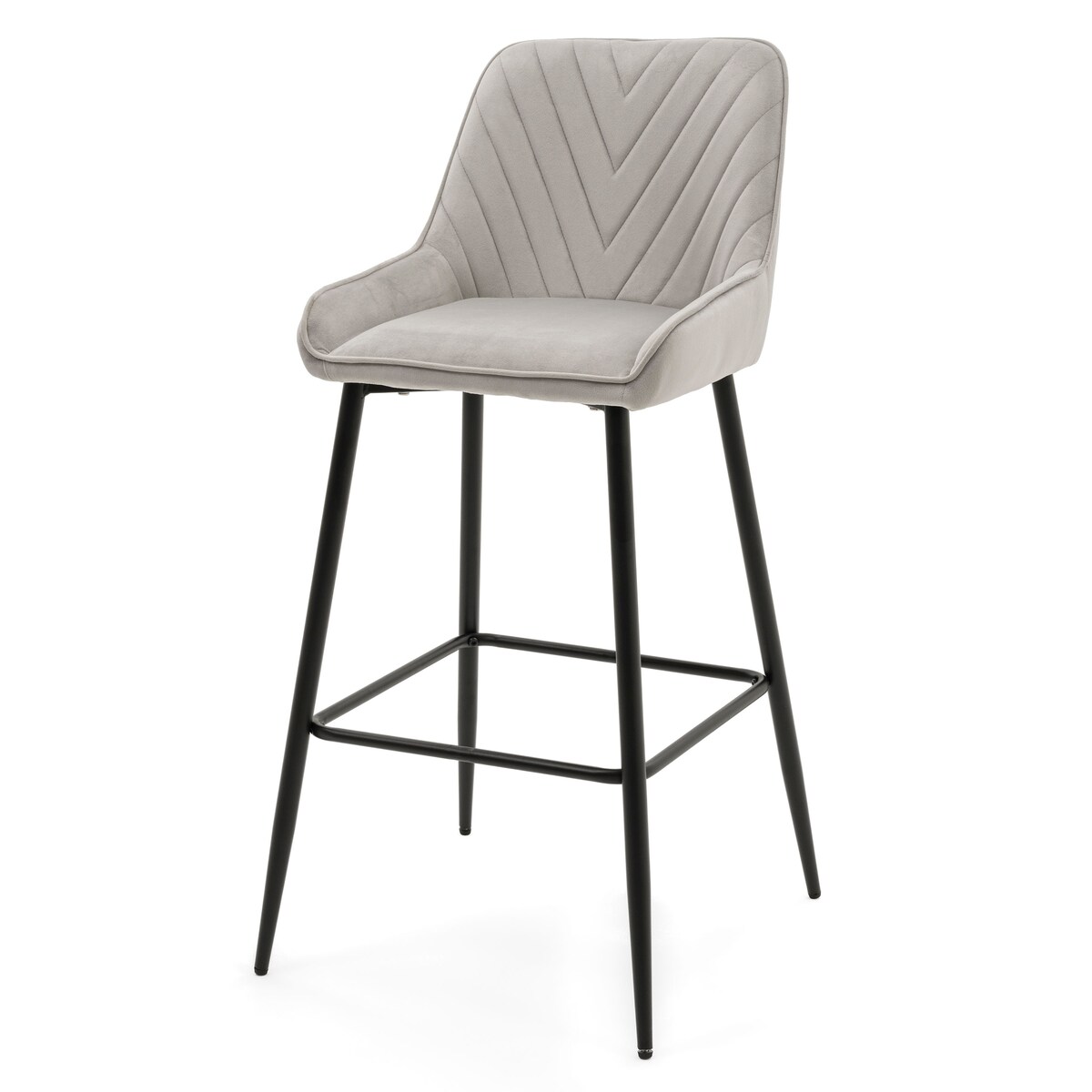 Hoker tapicerowany welurowy do salonu jadalni barowy glamour VASTO