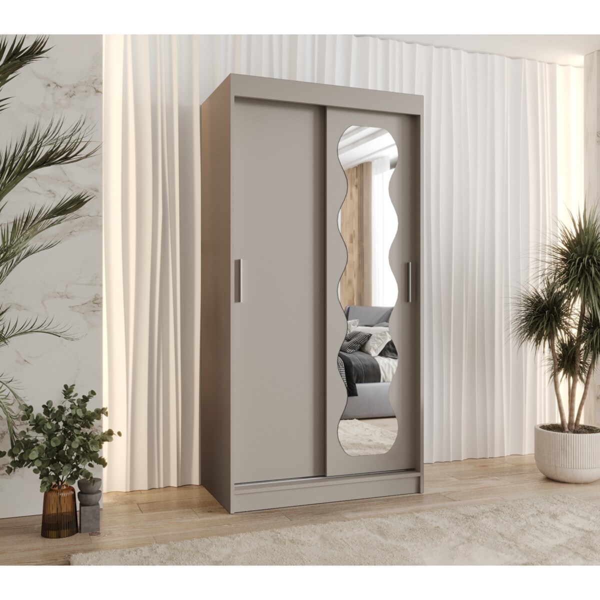 Szafa przesuwna SPOTI 100 kaszmir