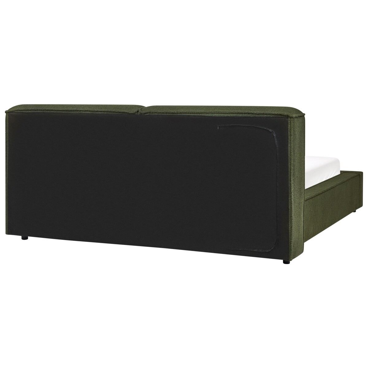 Łóżko boucle 160 x 200 cm zielone LINARDS