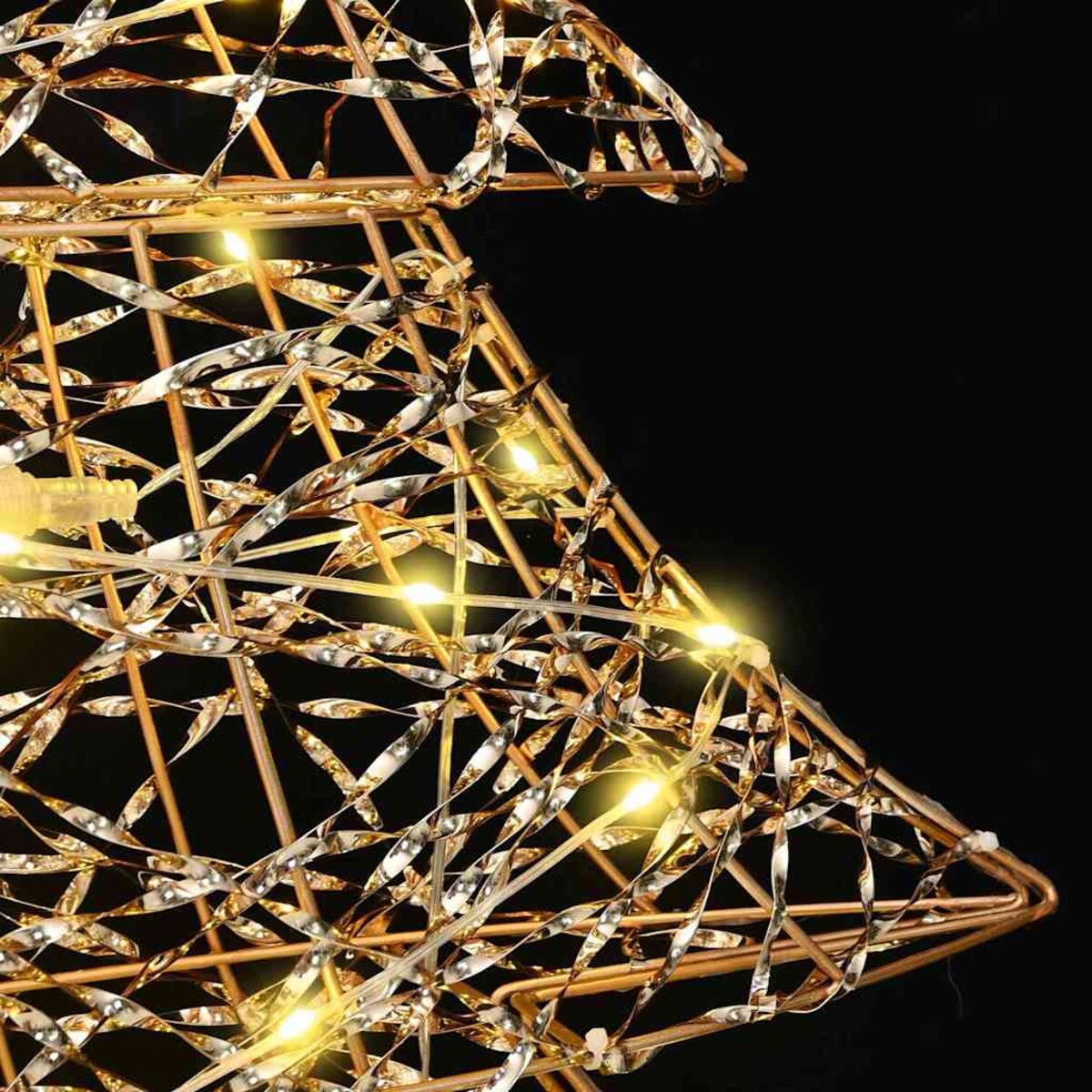 vidaXL Choinka z 120 diodami LED Ciepła biel 120 cm PET