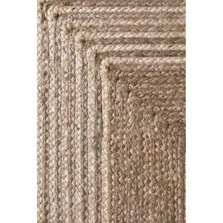 Chodnik z juty 80x200cm, kolor ciemny beżowy, ręcznie tkany, dwustronny