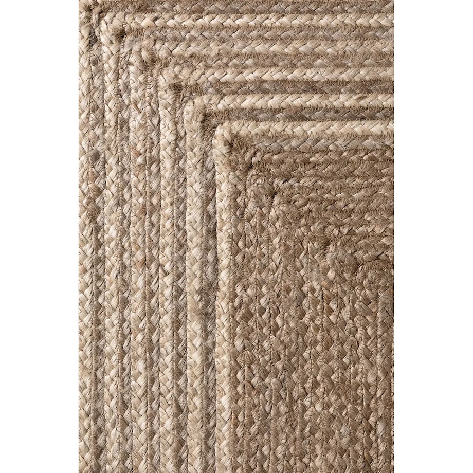Chodnik z juty 80x200cm, kolor ciemny beżowy, ręcznie tkany, dwustronny