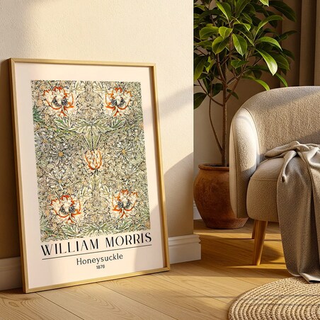 plakat william morris honeysuckle 50x70