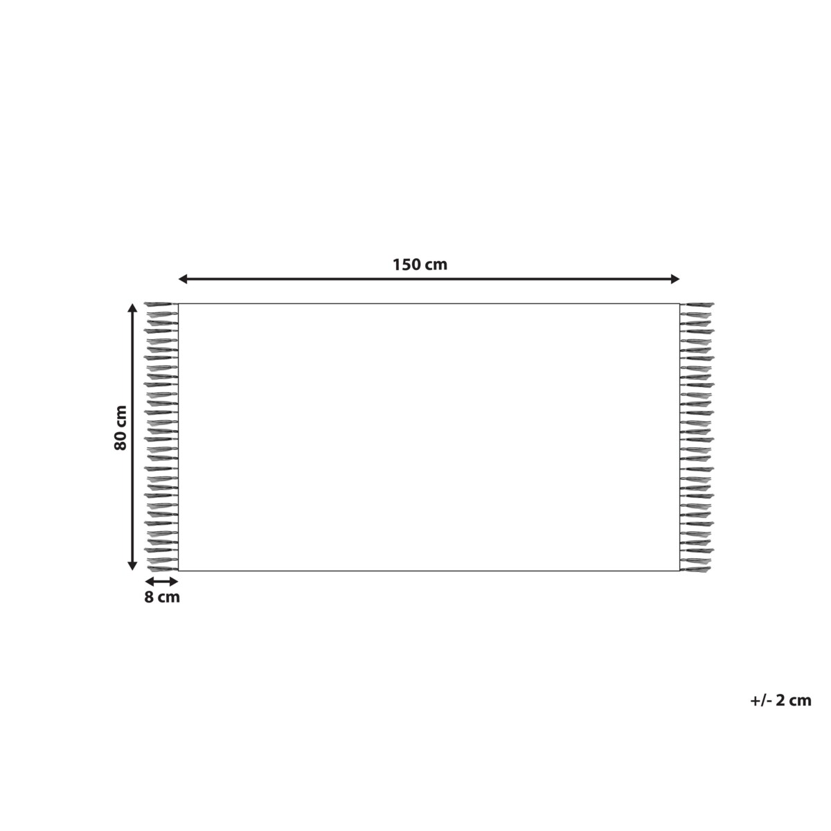 Dywan z juty 80 x 150 cm brązowy SAMLAR