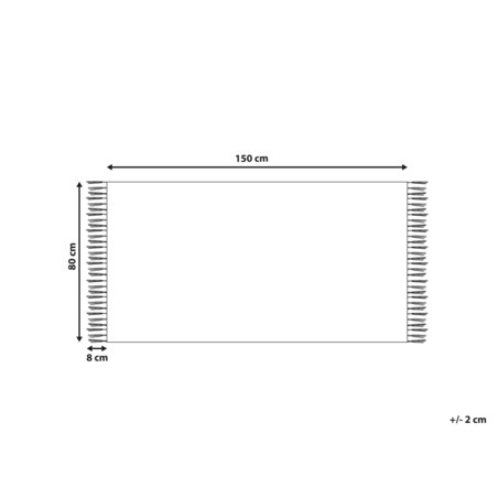 Dywan z juty 80 x 150 cm brązowy SAMLAR