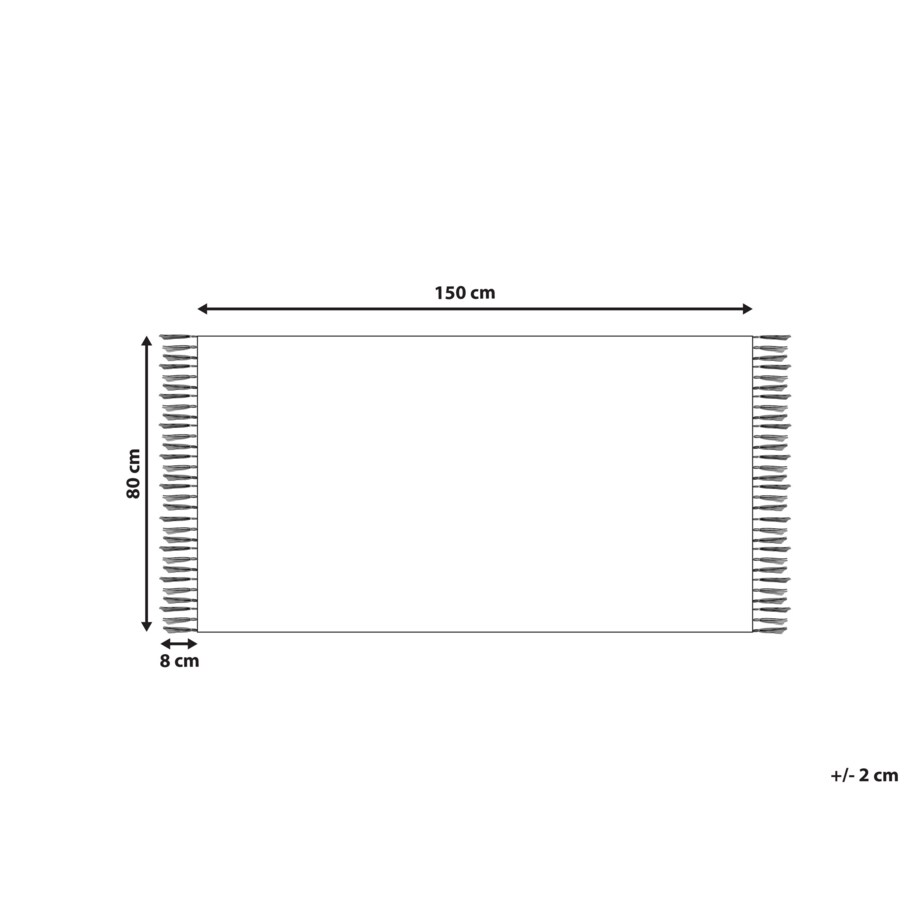 Dywan z juty 80 x 150 cm brązowy SAMLAR