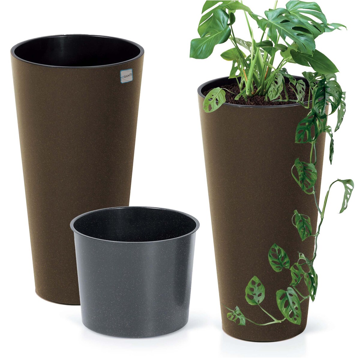 Donica Doniczka Ogrodowa 30 Cm Na Taras Do Ogrodu Domu Eco Wood Kawa