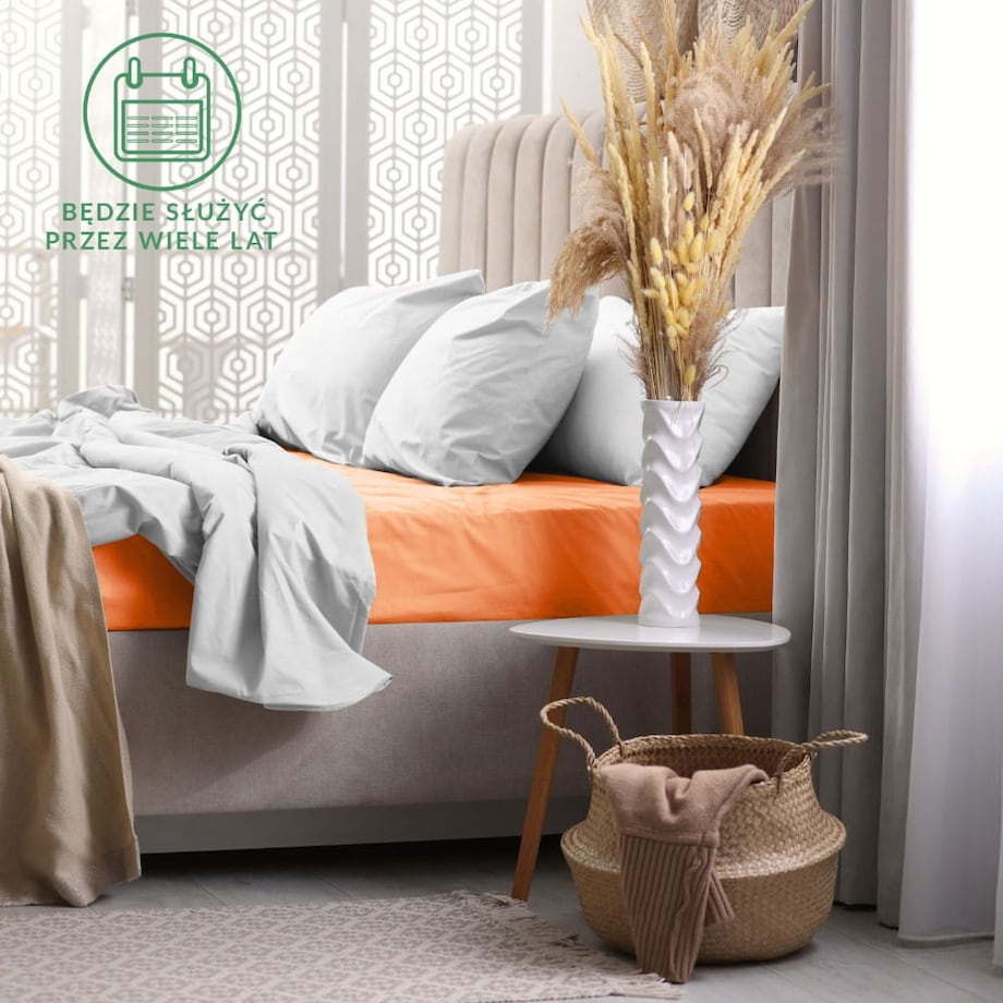 Prześcieradło frotte z gumką 200x220 kolor łosoś